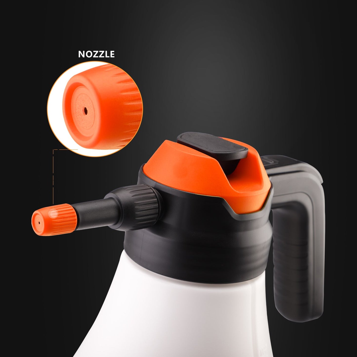 SPTA 1.8L Cordless Charging Car Sprayer - Foam Pressure Pot for Home & Vehicle Cleaning