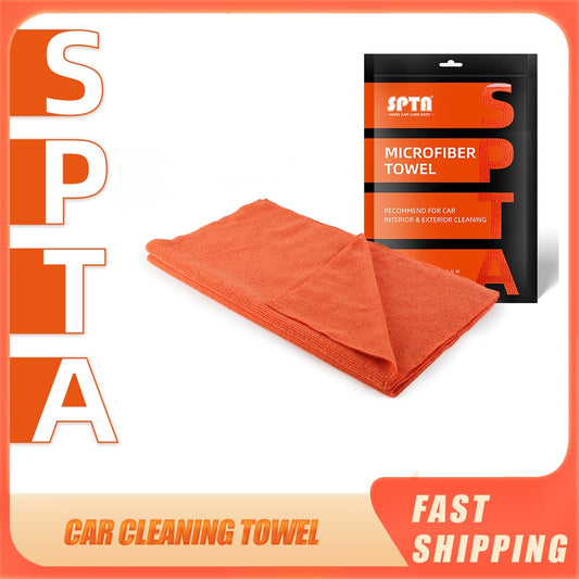 SPTA Microfiber Edge Polishing Towel - Extra Soft Car Wash Towel for Wax Removal