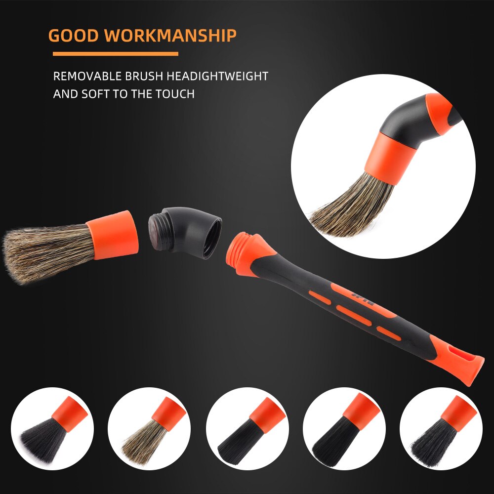 Ultimate Car Detailing Brush Set – 5-in-1 Premium Brushes for All Surfaces