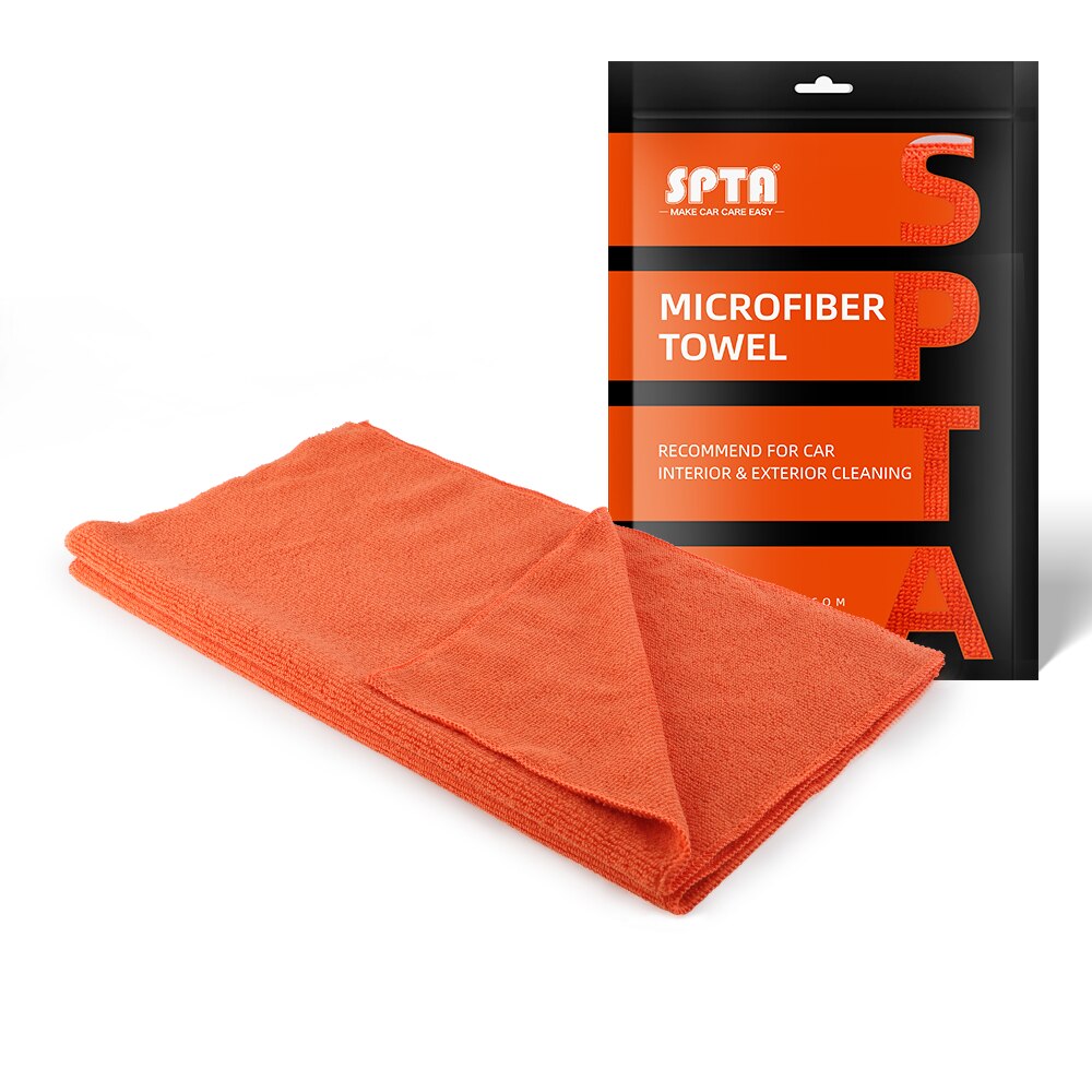 SPTA Microfiber Edge Polishing Towel - Extra Soft Car Wash Towel for Wax Removal