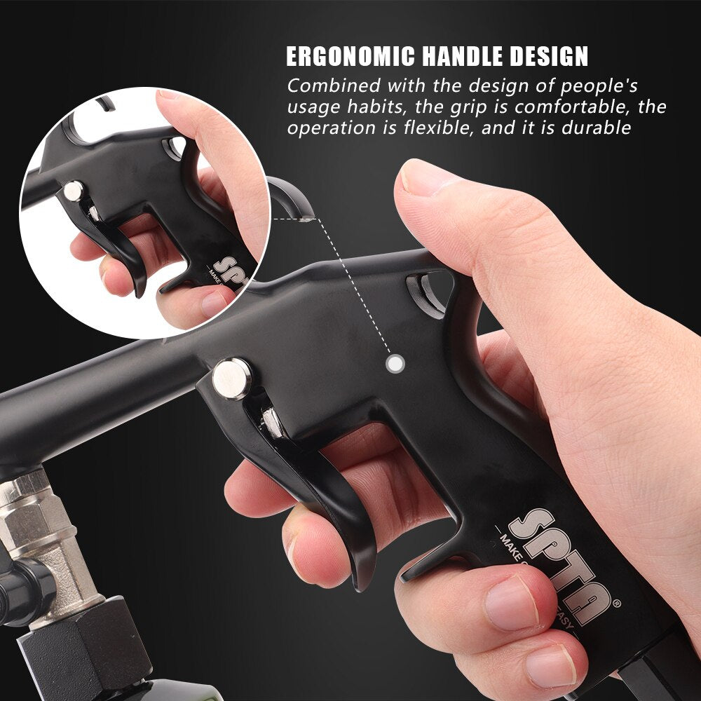 SudsAutoSalon High-Power Air Blow Gun - Adjustable High-Pressure Nozzle for Auto Interior Cleaning