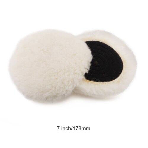 SPTA Australian Lambs Wool Polishing Pad - Heavy Cut Buffing Pad for DA/RO Car Polisher