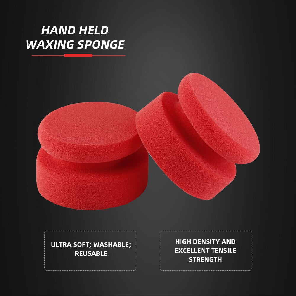 SPTA Hand Waxing Sponge - Rubbing Compound Applicator and Auto Paint Care Polishing Sponge Pad