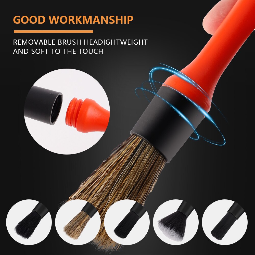 SPTA Car Detailing Brush Set – Ultimate Cleaning Tools for Pristine Vehicles