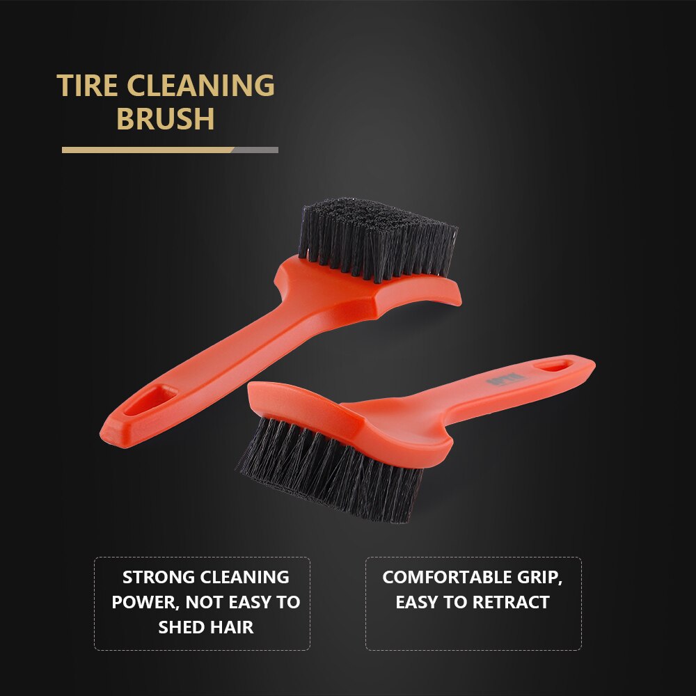 SPTA Car Tire Rim Brush and Wheel Hub Cleaning Brushes Set - Essential Car Detailing and Cleaning Tools