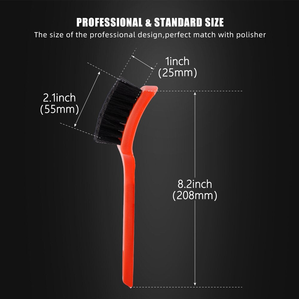 SPTA Car Tire Rim Brush and Wheel Hub Cleaning Brushes Set - Essential Car Detailing and Cleaning Tools