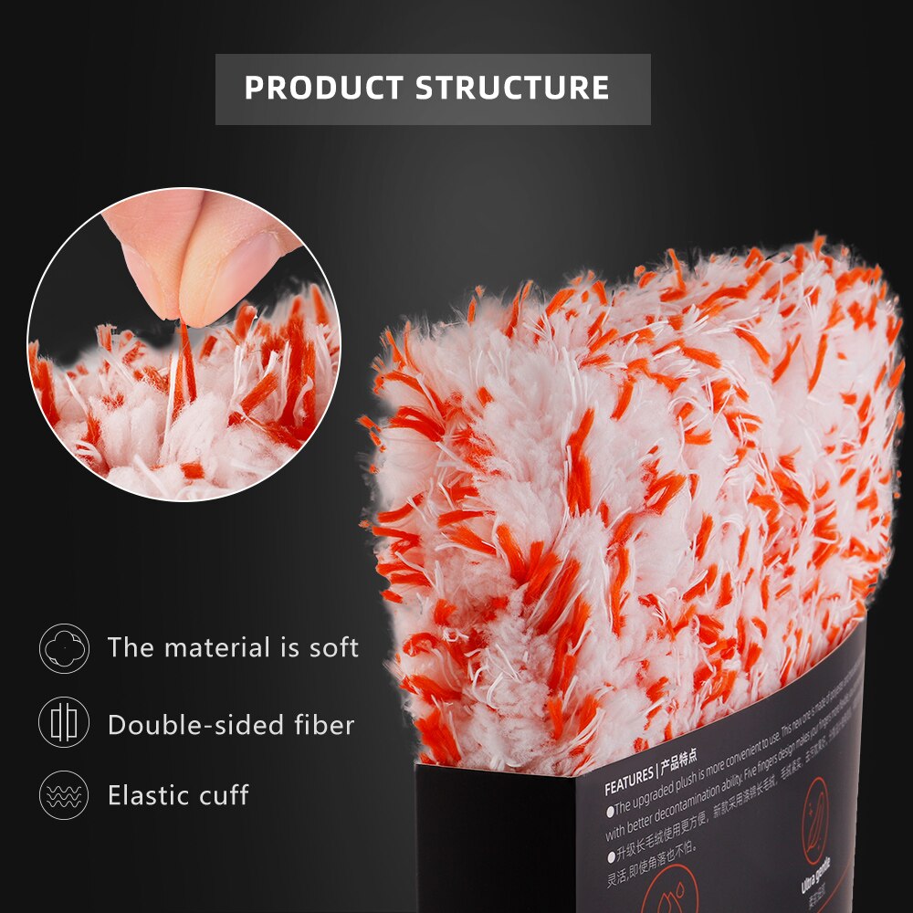 SudsAutoSalon Ultra-Soft Microfiber Car Wash Mitt - Scratch-Free, Lint-Free, and Machine Washable