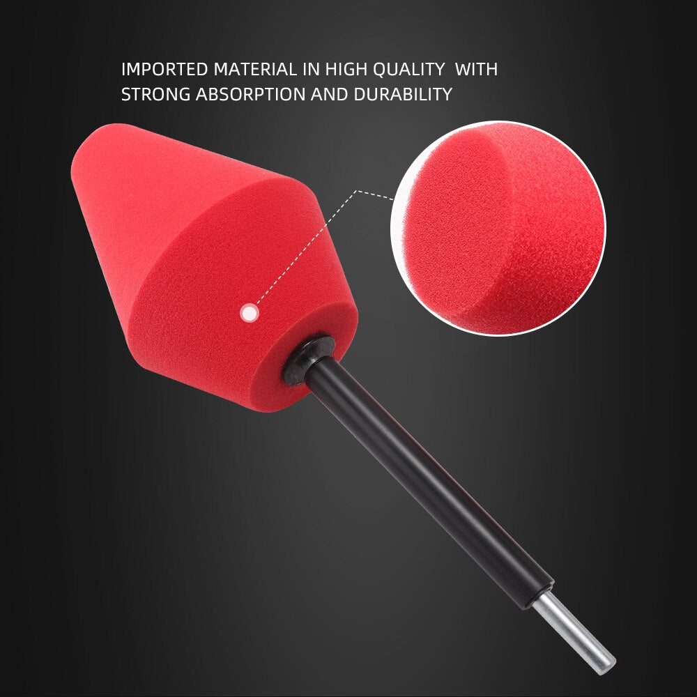 SPTA Auto Wheel Polishing Sponge - Electric Drill Compatible Burnishing and Polishing Cone Buffer Pad