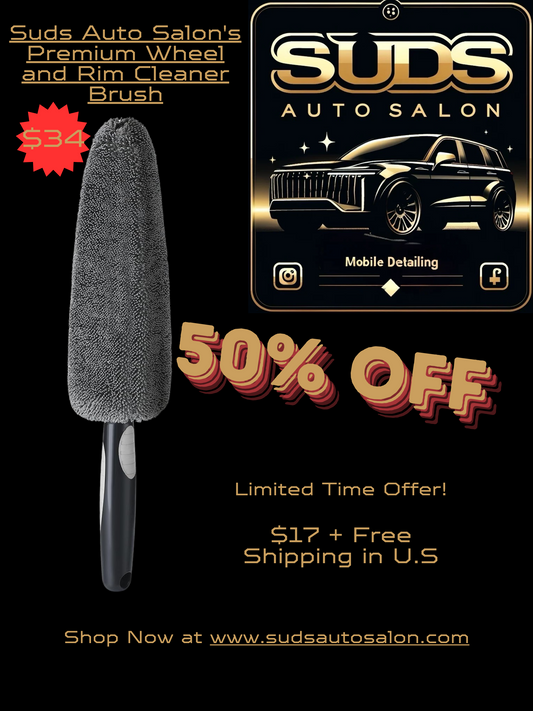 Suds Auto Salon's Premium Wheel and Rim Cleaner Brush