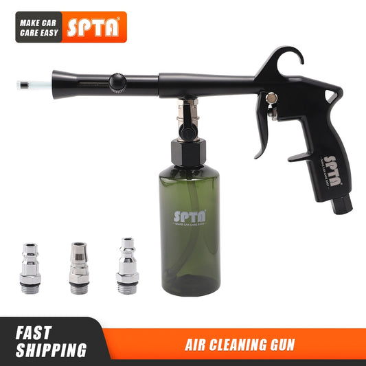 SudsAutoSalon High-Power Air Blow Gun - Adjustable High-Pressure Nozzle for Auto Interior Cleaning