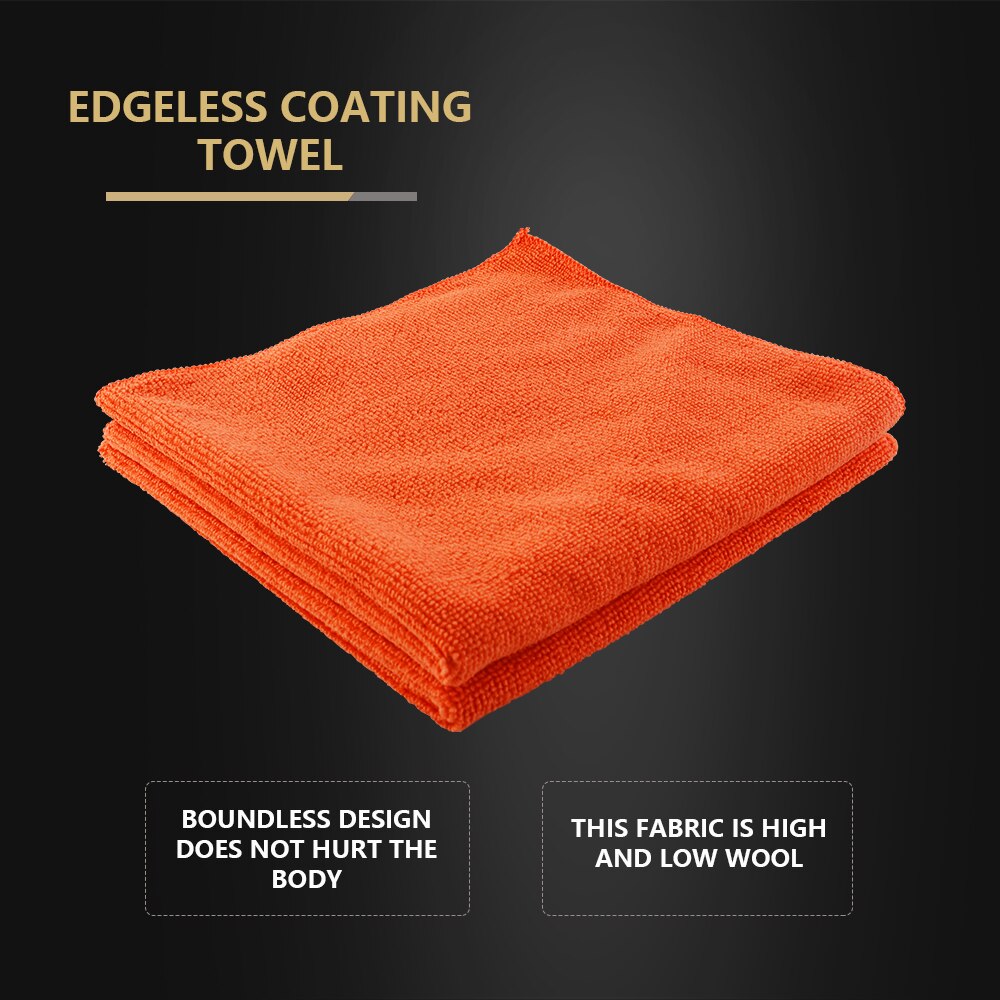 SPTA Microfiber Edge Polishing Towel - Extra Soft Car Wash Towel for Wax Removal