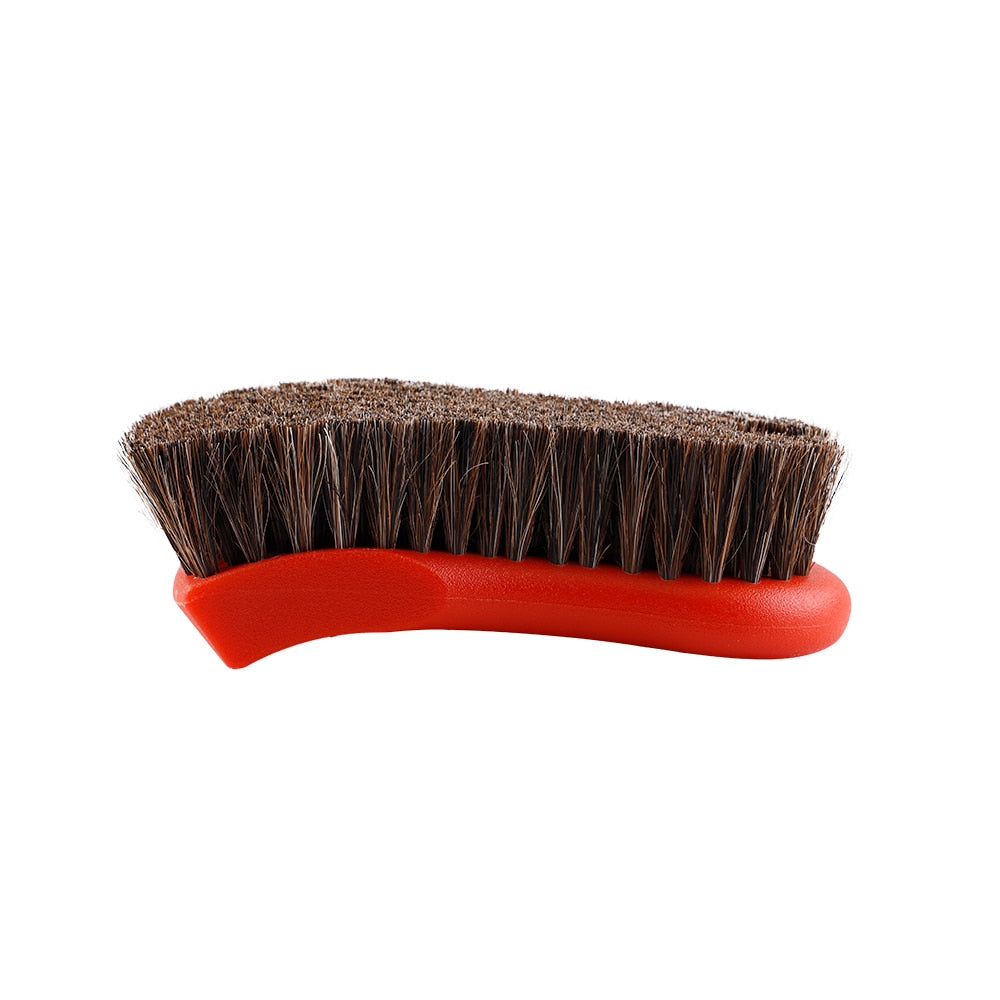 SPTA Car Interior Cleaning Brush - Horsehair Bristles for Gentle and Effective Upholstery Cleaning