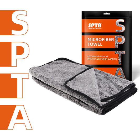 SPTA Extra Soft Microfiber Towel - Car Wash and Interior Cleaning Drying Cloth 40cmx60cm