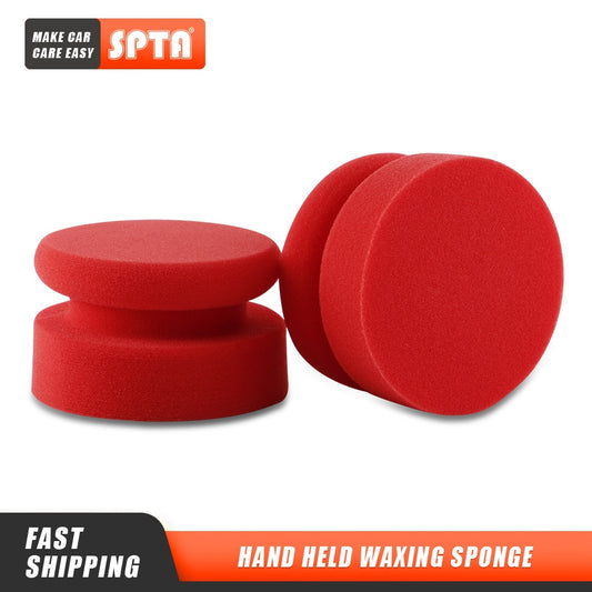 SPTA Hand Waxing Sponge - Rubbing Compound Applicator and Auto Paint Care Polishing Sponge Pad