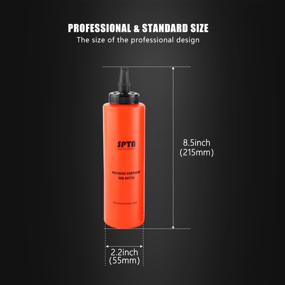 SudsAutoSalon Exclusive: SPTA 400ml Cylindrical Sub-Bottle for Polishing Compound & Detailing Chemicals