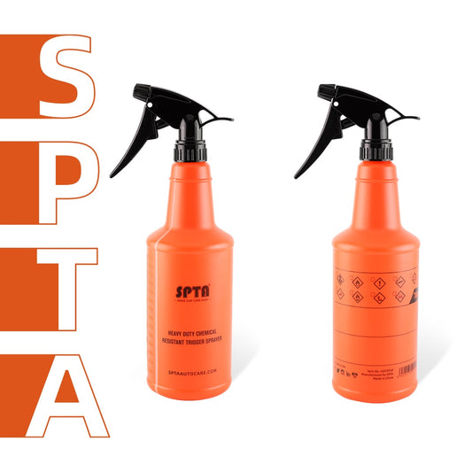SPTA 750ml Sprayer - Acid & Alkali Resistant Atomizing Bottle with Adjustable Nozzle for Car Wash