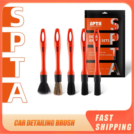 SPTA Car Detailing Brush Set – Ultimate Cleaning Tools for Pristine Vehicles