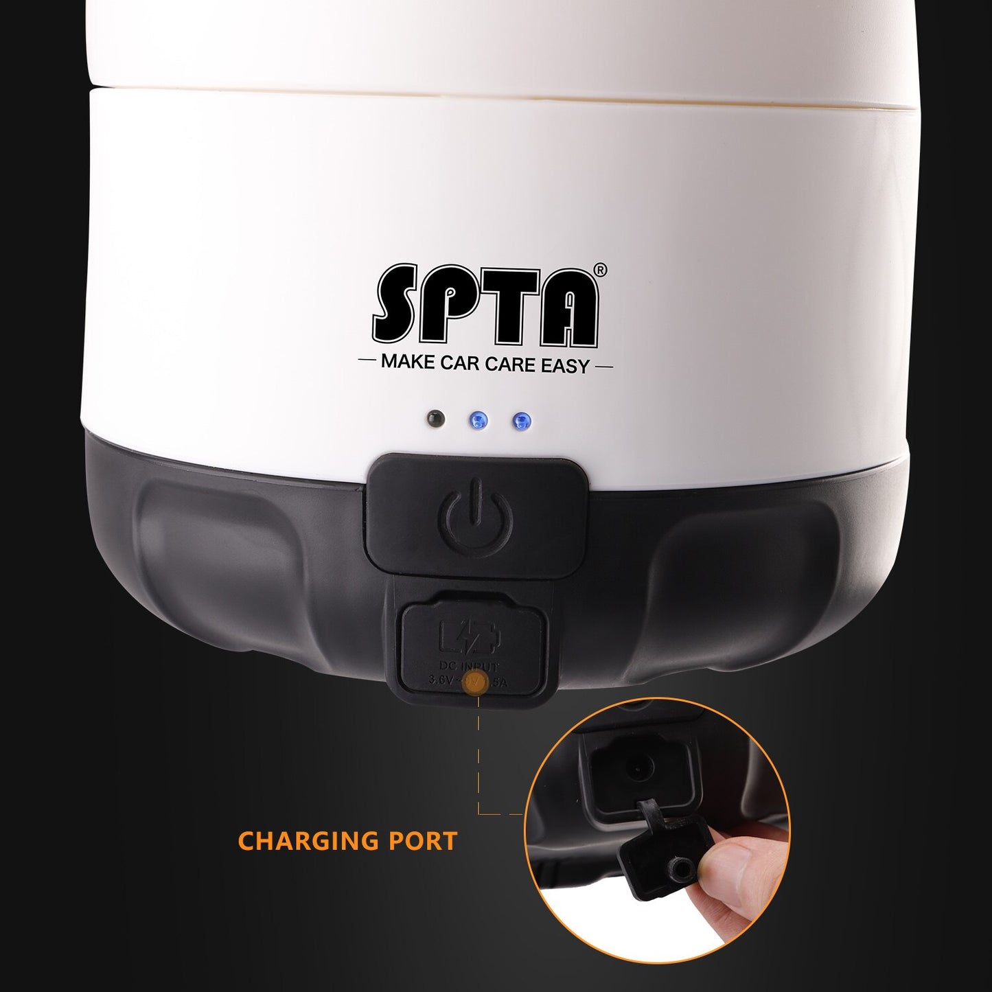SPTA 1.8L Cordless Charging Car Sprayer - Foam Pressure Pot for Home & Vehicle Cleaning